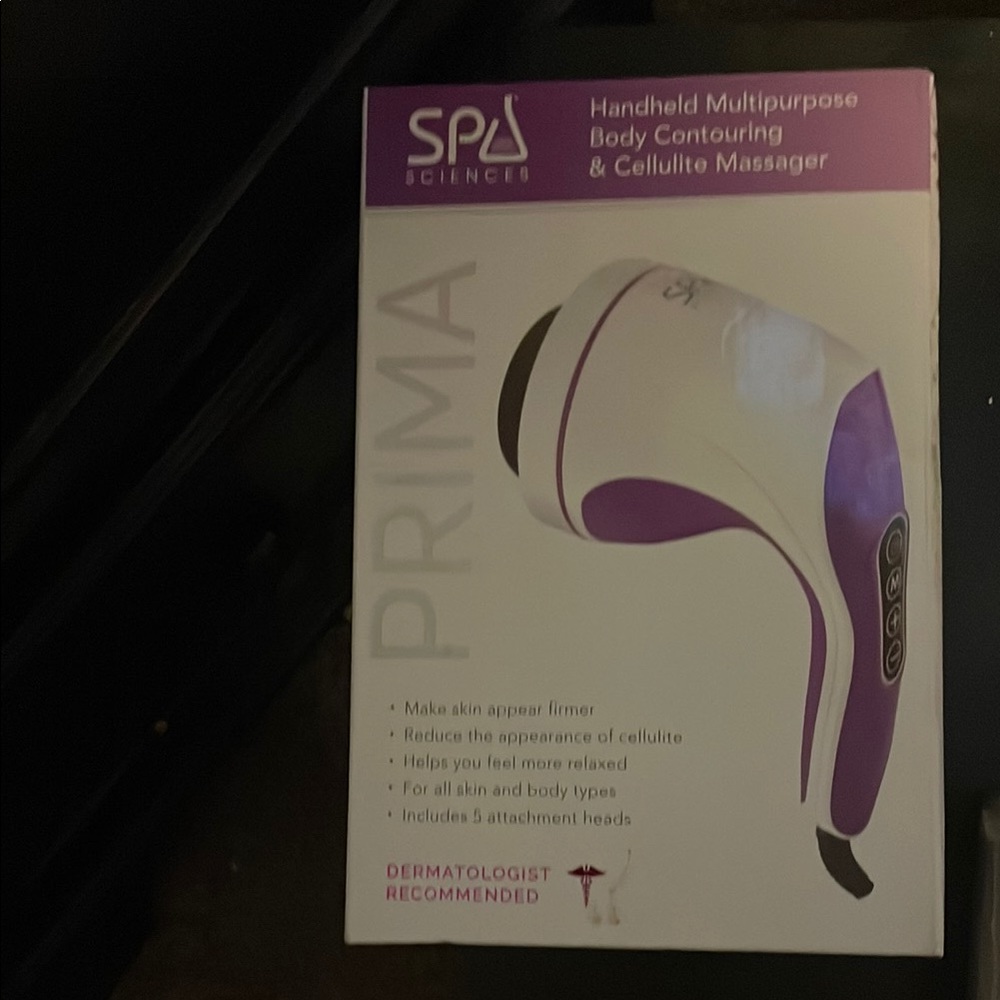 Spa Sciences Handheld Massager in White and Purple